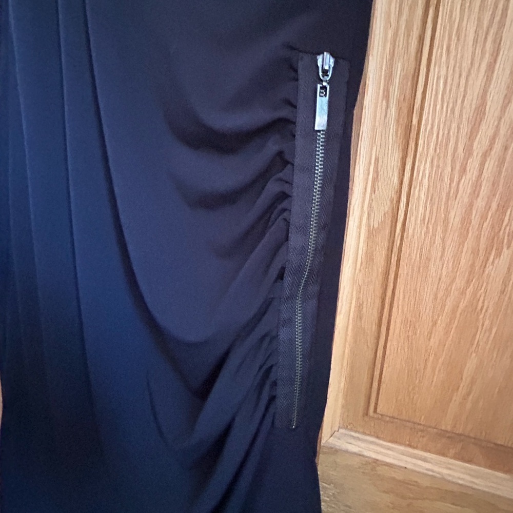 My Tribe Black Draped Mini Dress - Picture 4 of 5